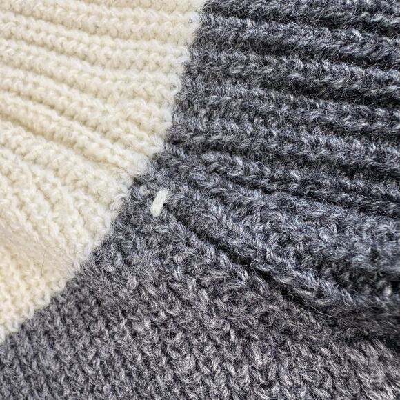 Slate and Stone Men's Size Small Gray Striped Wool Blend Pullover Sweater - Picture 13 of 15